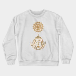 Buddha - Spiritual Symbolism - Mandala Crewneck Sweatshirt